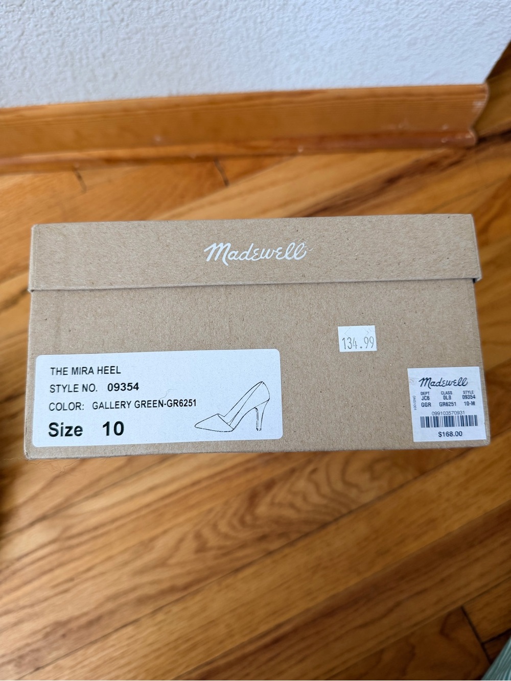 Madewell Women’s Pointed-Toe Suede Pumps in Gallery Green - Picture 5 of 5